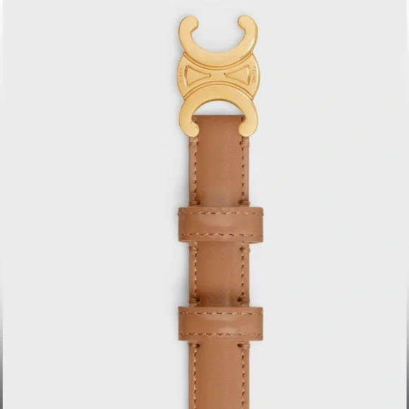 Celine Triomphe Belt 18mm in Taurillon Leather - Picture 3 of 8